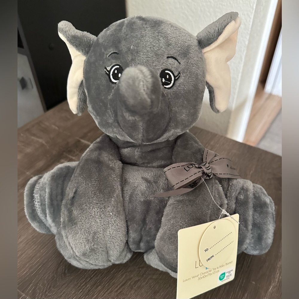 Lullaby baby stuffed animal and blanket